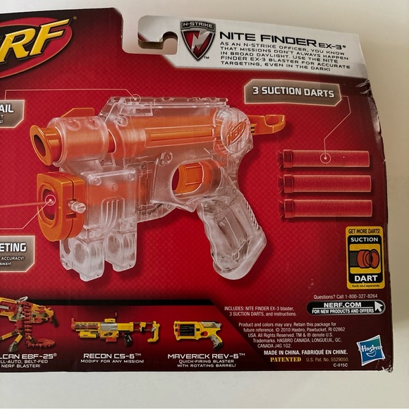 Nerf N-Strike Nite Finder EX-3 Clear Series Target Exclusive Limited Release NEW - Picture 8 of 8